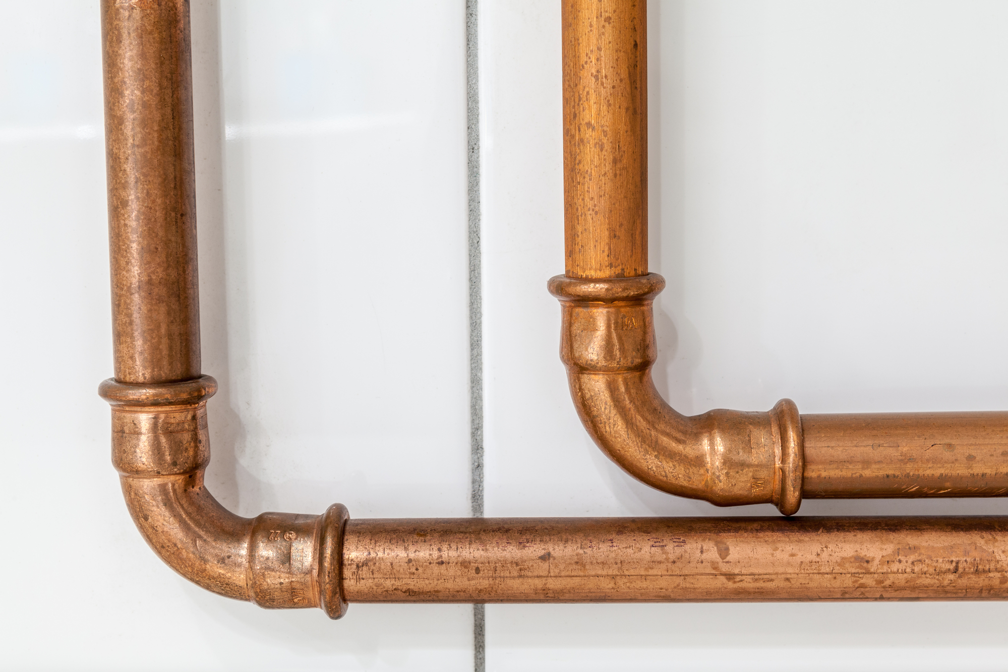 these two copper pipes of the central heating